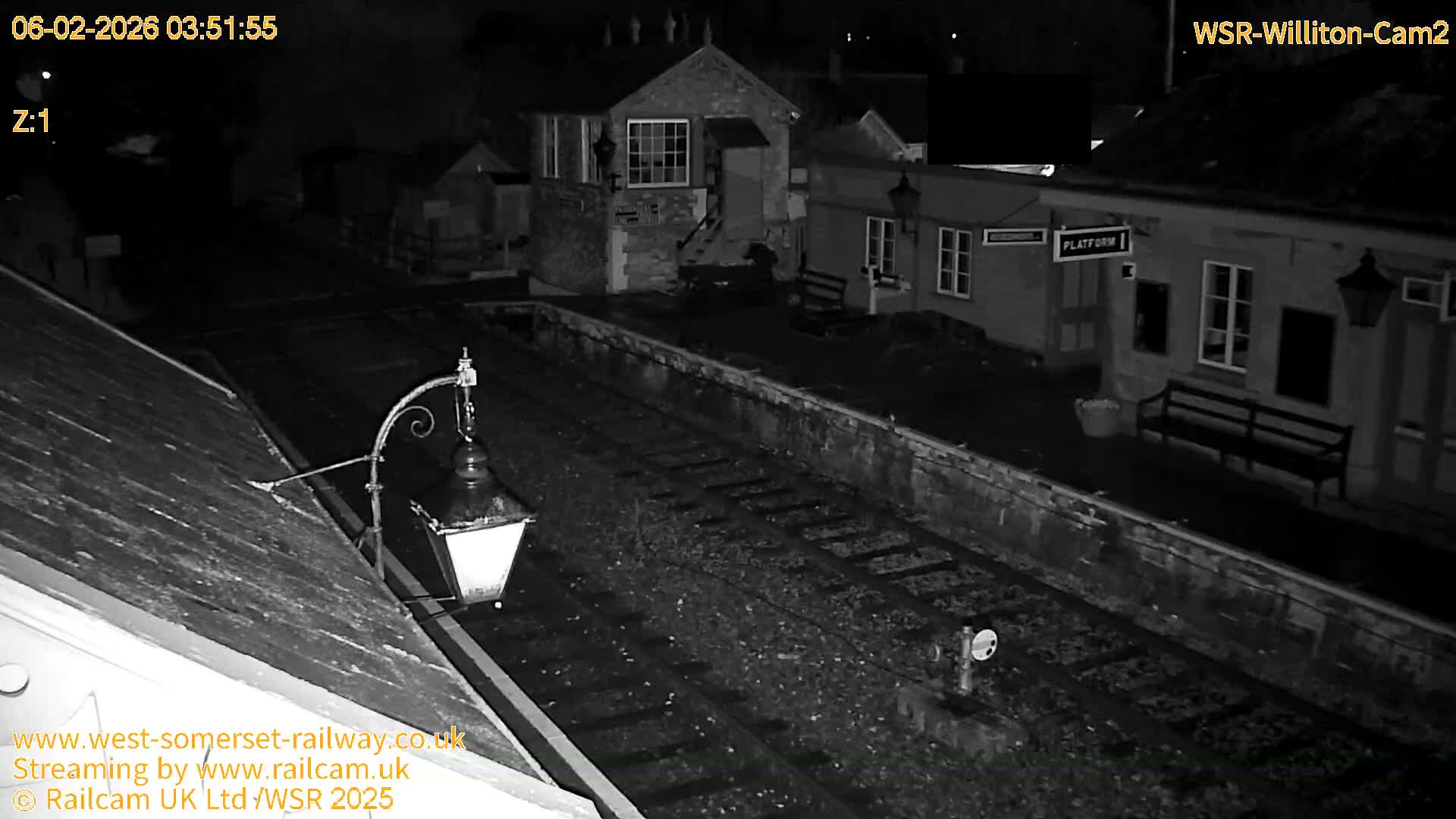 West Somerset Railway Williton Station South Platform View Live Cam  - Somerset, South West, England, United Kingdom