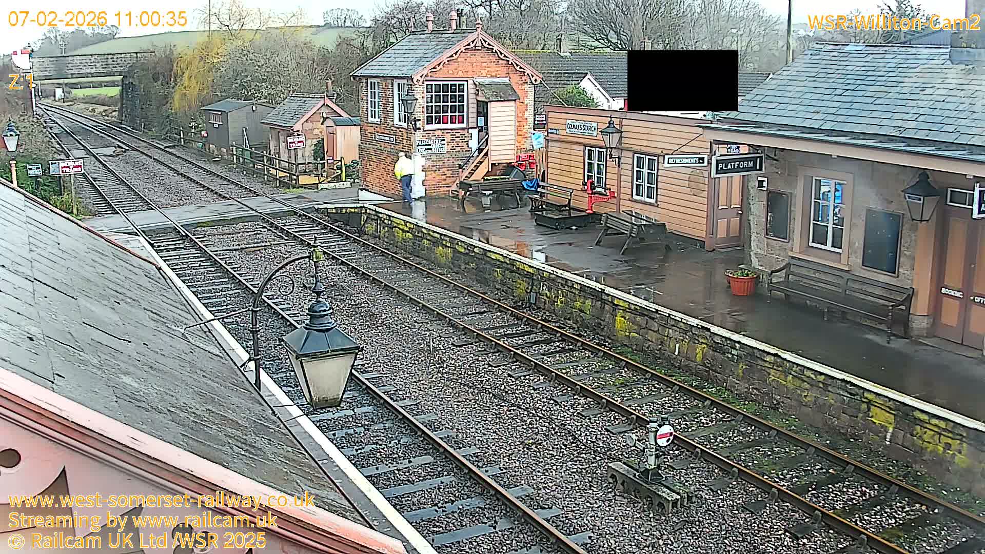 West Somerset Railway Williton Station South Platform View Live Cam  - Somerset, South West, England, United Kingdom