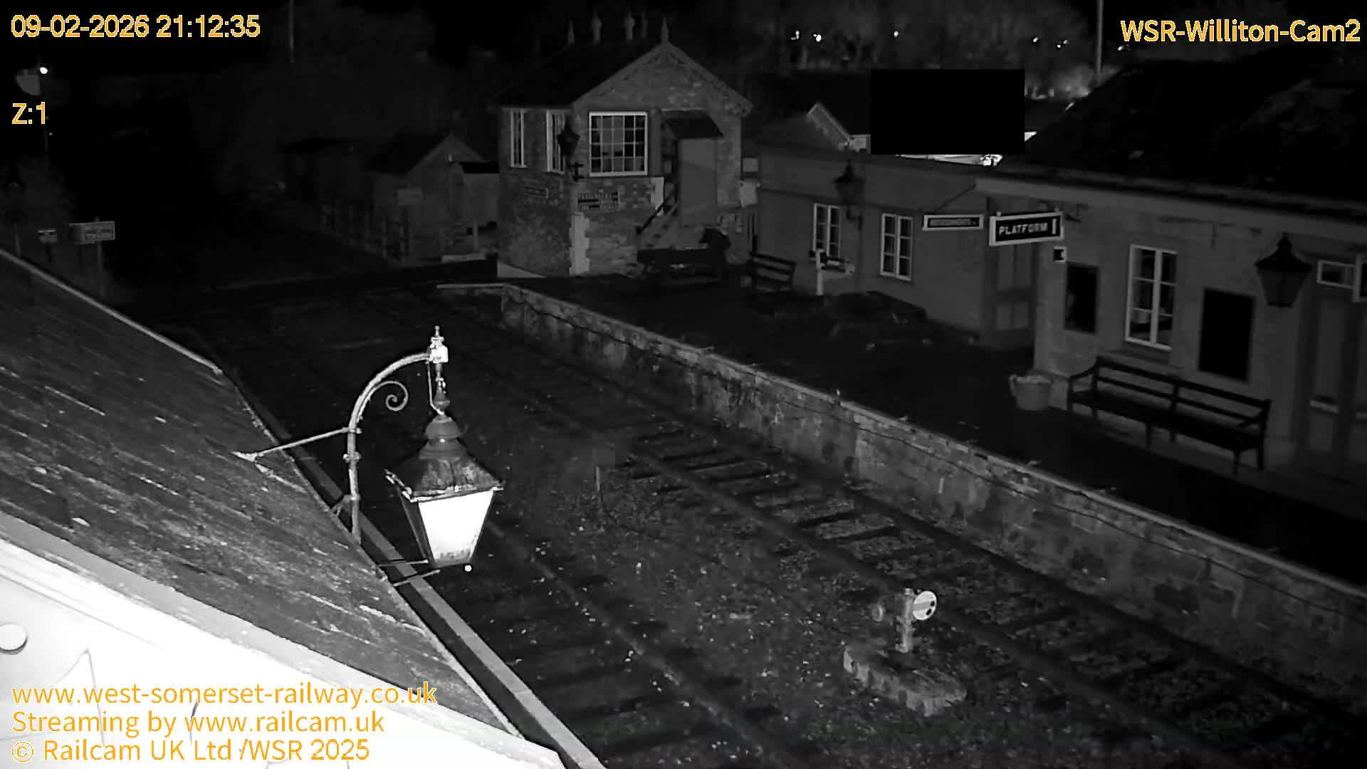 West Somerset Railway Williton Station South Platform View Live Cam  - Somerset, South West, England, United Kingdom