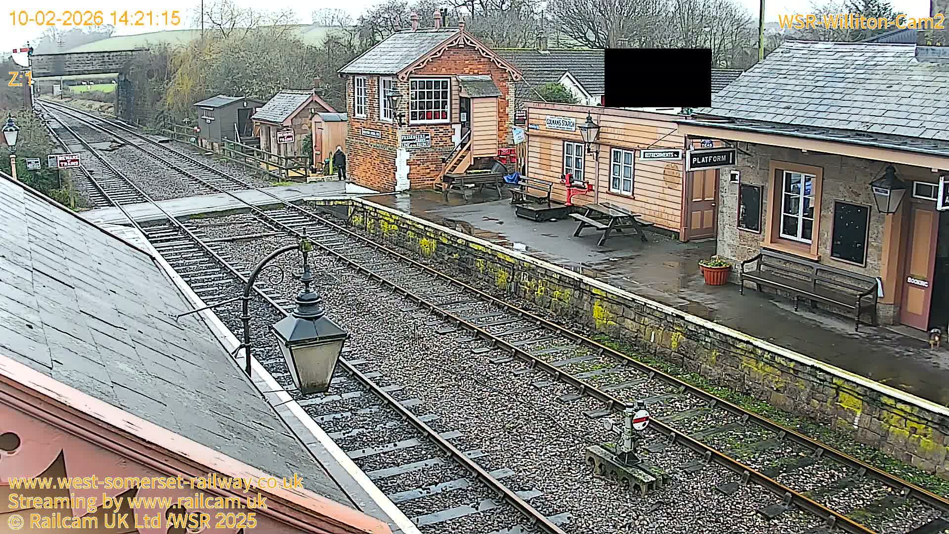 West Somerset Railway Williton Station South Platform View Live Cam  - Somerset, South West, England, United Kingdom