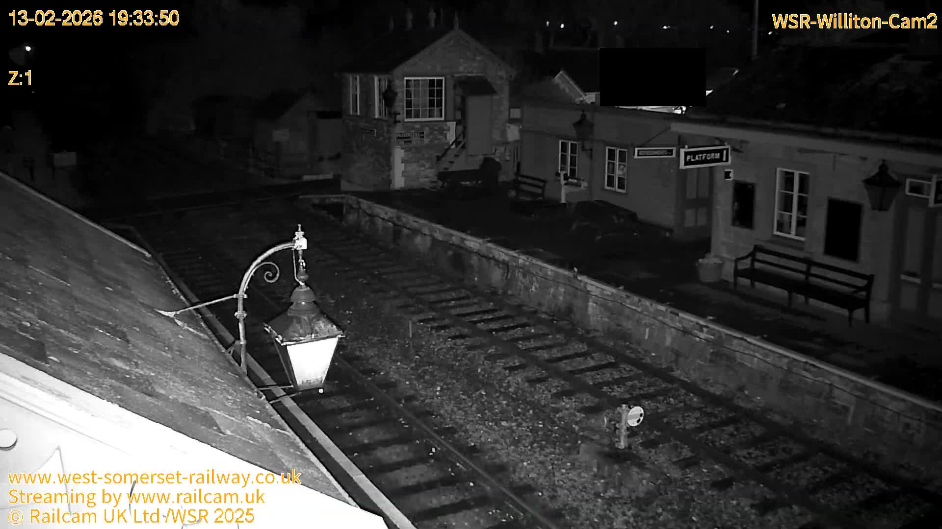 West Somerset Railway Williton Station South Platform View Live Cam  - Somerset, South West, England, United Kingdom