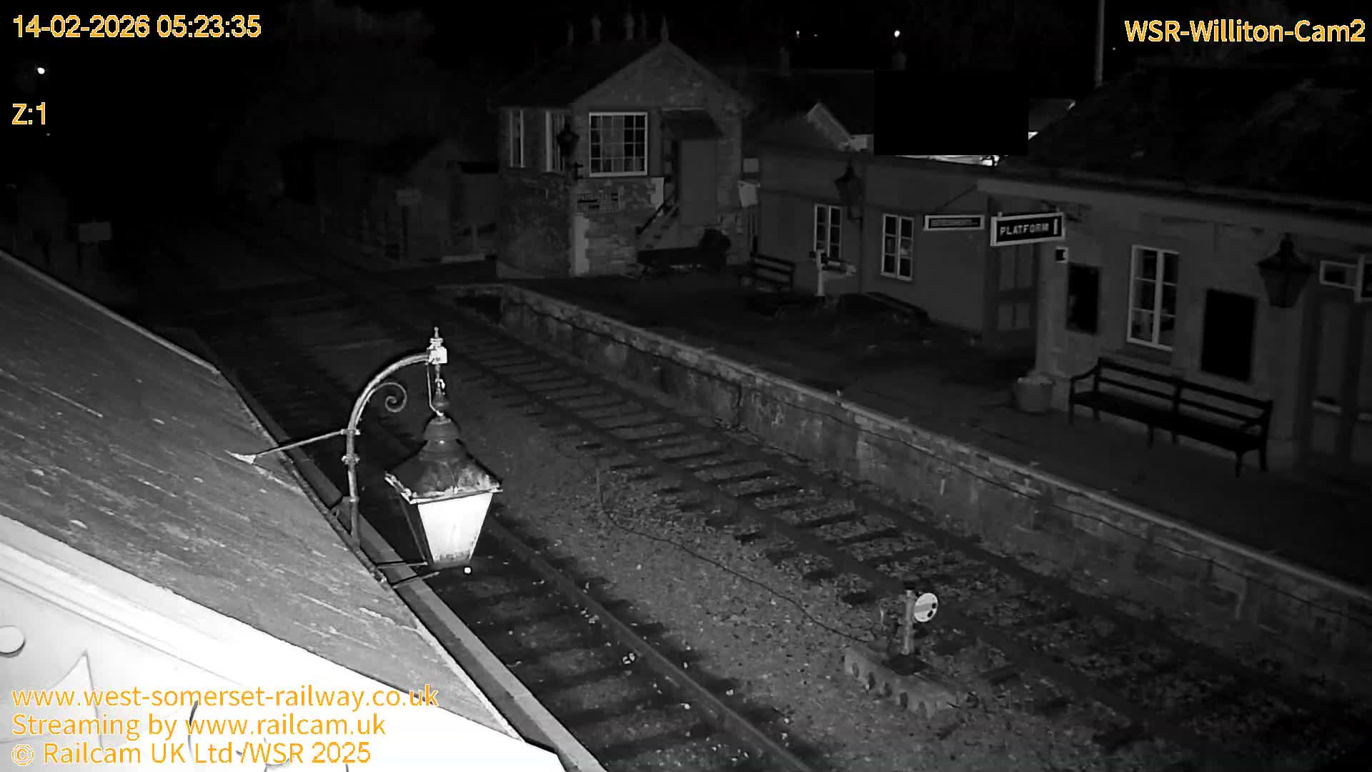 West Somerset Railway Williton Station South Platform View Live Cam  - Somerset, South West, England, United Kingdom