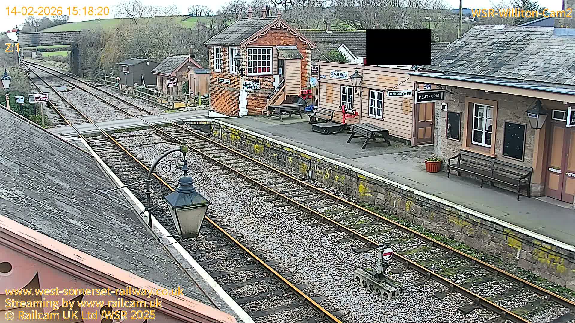 West Somerset Railway Williton Station South Platform View Live Cam  - Somerset, South West, England, United Kingdom