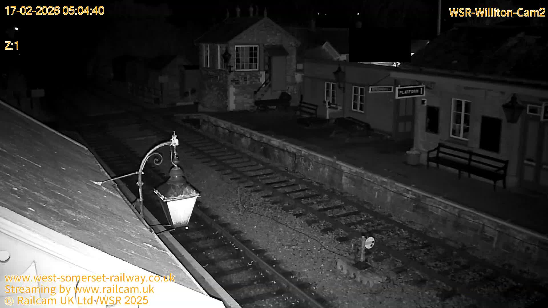 West Somerset Railway Williton Station South Platform View Live Cam  - Somerset, South West, England, United Kingdom