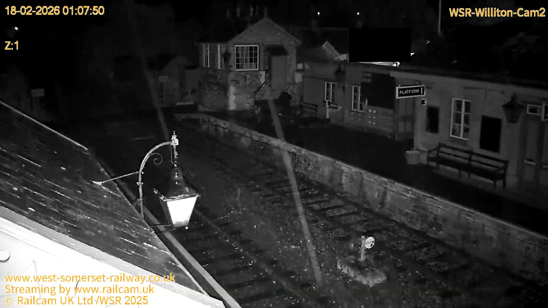 West Somerset Railway Williton Station South Platform View Live Cam  - Somerset, South West, England, United Kingdom