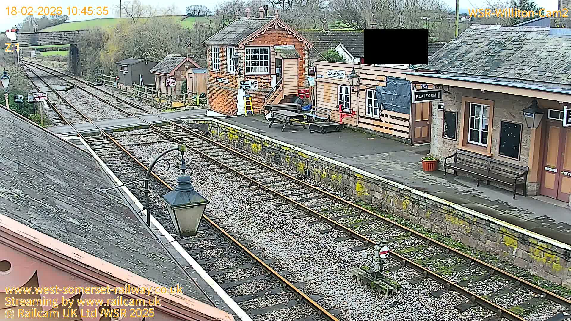 West Somerset Railway Williton Station South Platform View Live Cam  - Somerset, South West, England, United Kingdom