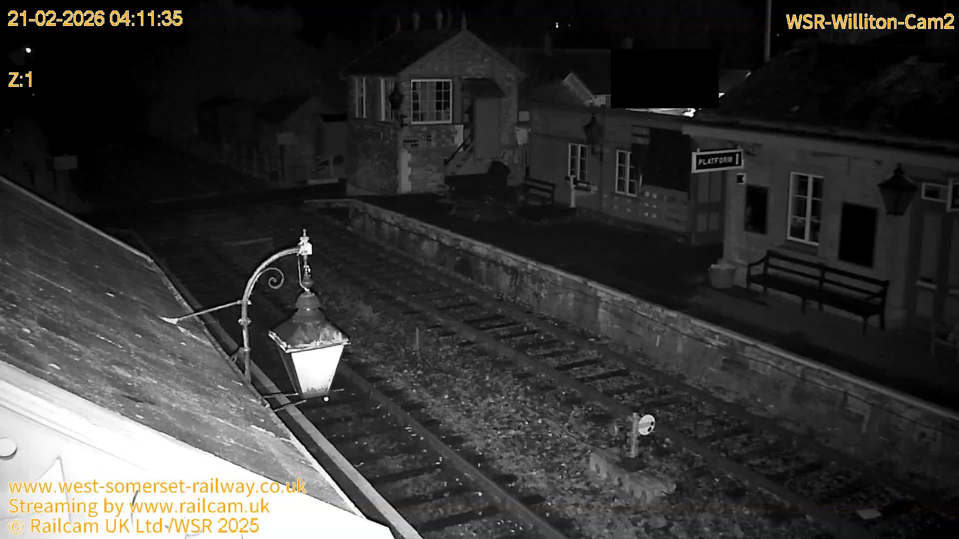 West Somerset Railway Williton Station South Platform View Live Cam  - Somerset, South West, England, United Kingdom