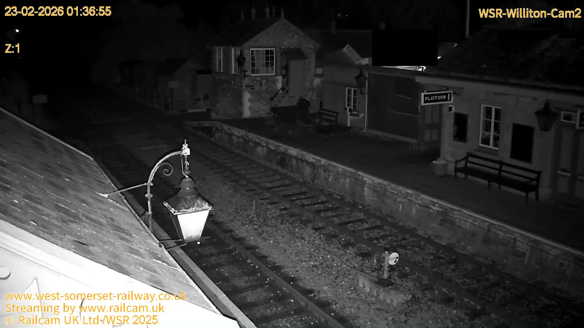 West Somerset Railway Williton Station South Platform View Live Cam  - Somerset, South West, England, United Kingdom