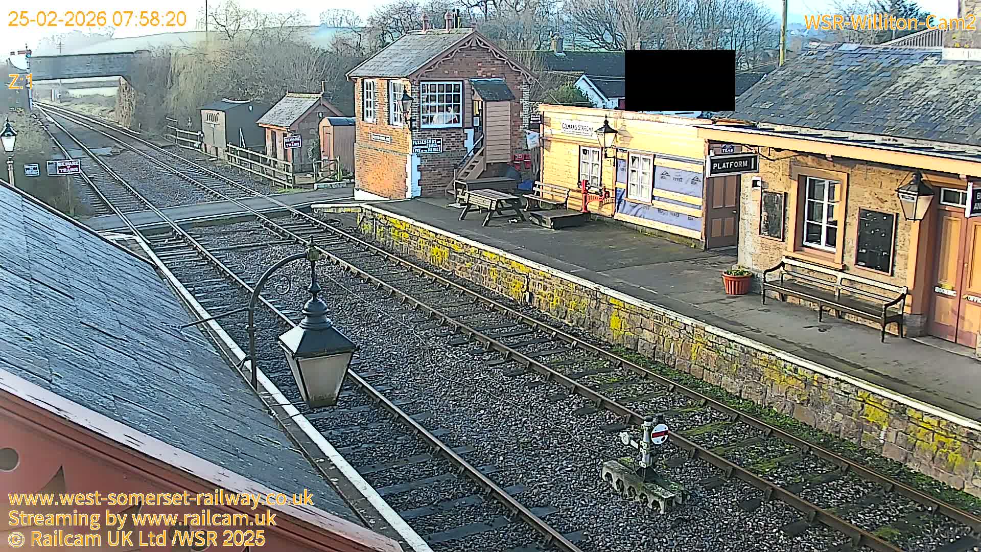 West Somerset Railway Williton Station South Platform View Live Cam  - Somerset, South West, England, United Kingdom