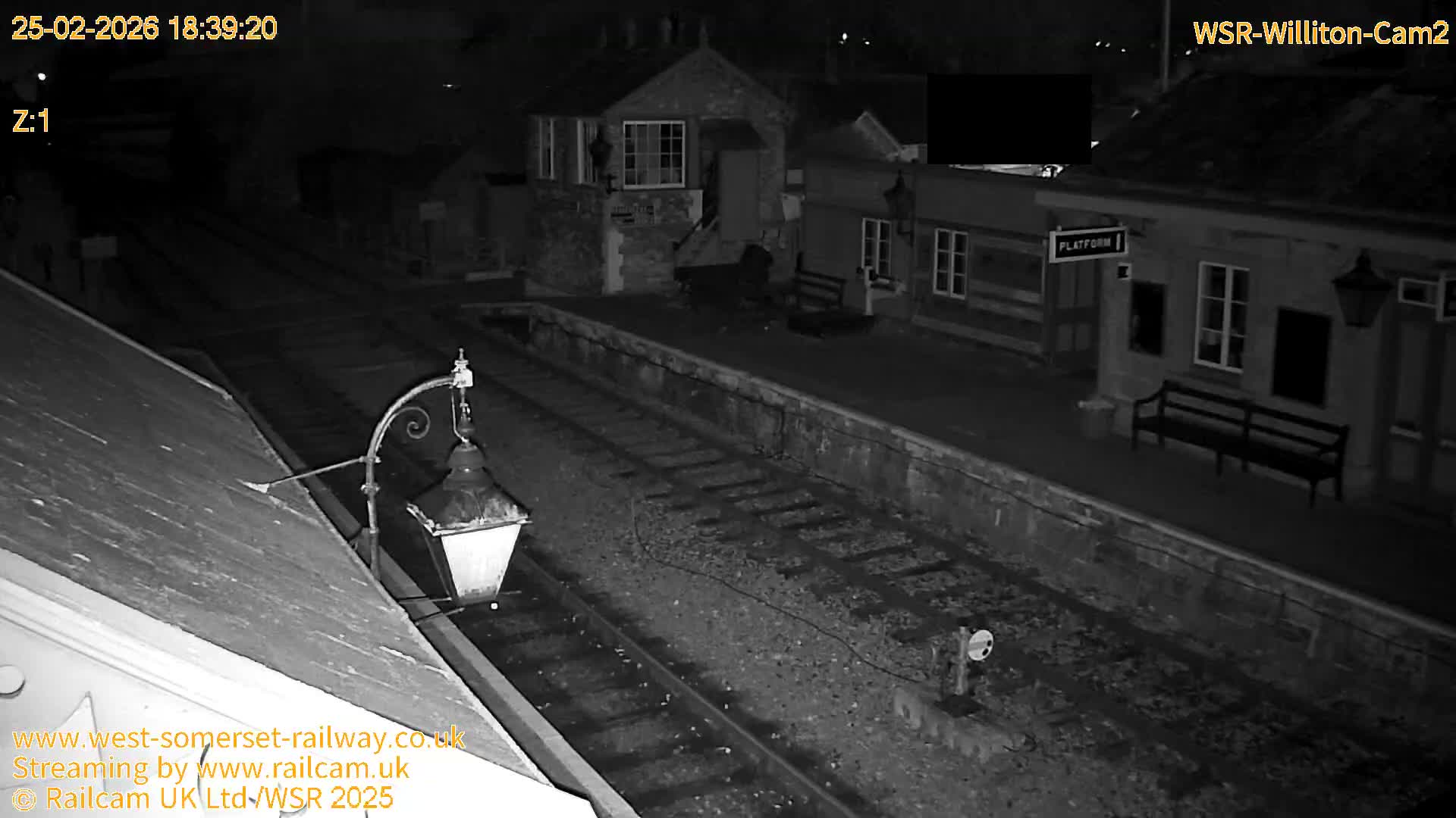 West Somerset Railway Williton Station South Platform View Live Cam  - Somerset, South West, England, United Kingdom