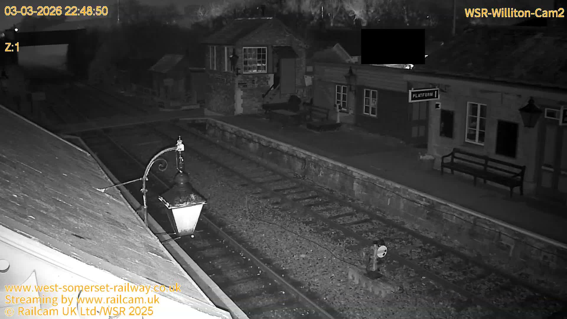West Somerset Railway Williton Station South Platform View Live Cam  - Somerset, South West, England, United Kingdom