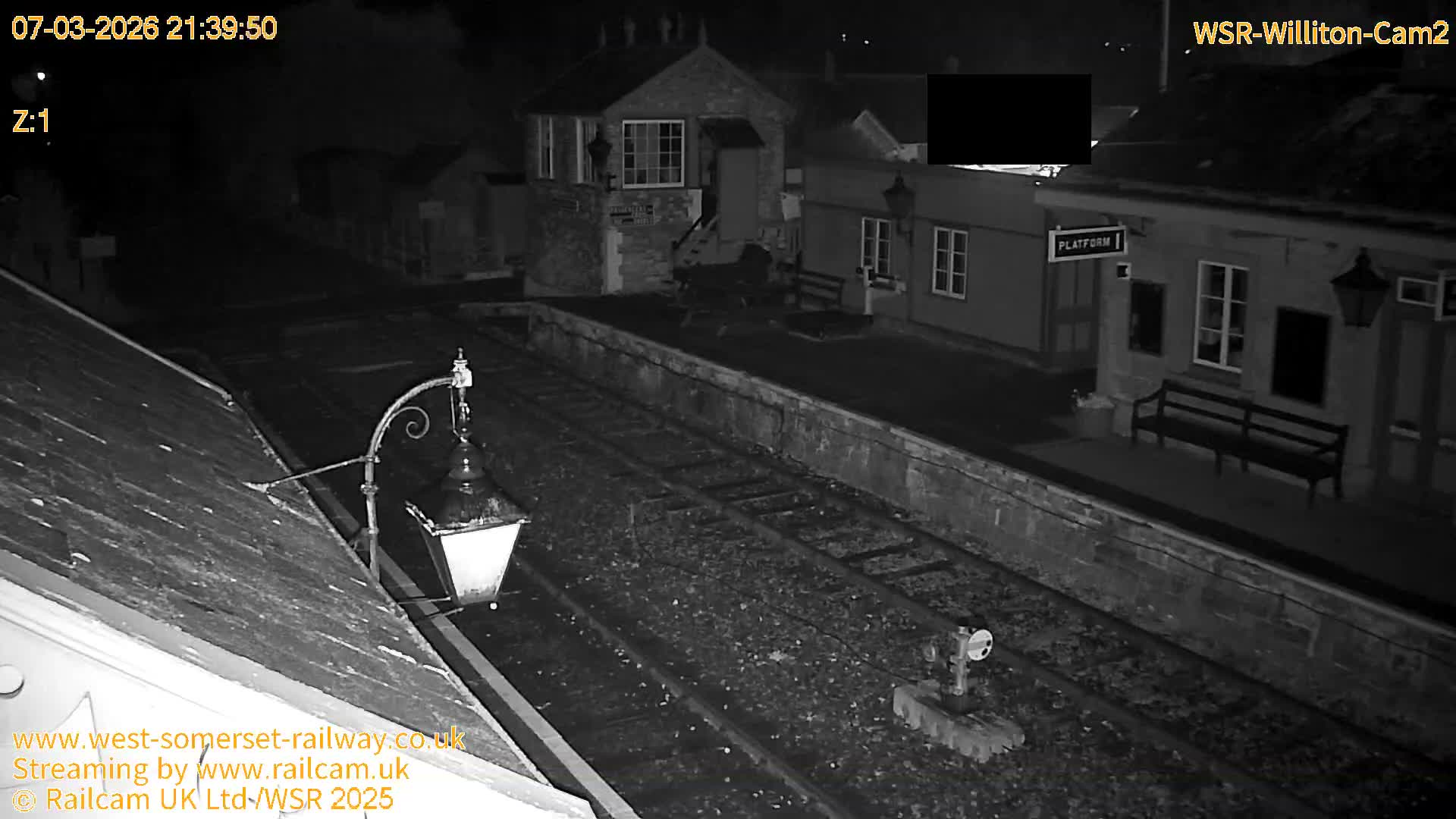 West Somerset Railway Williton Station South Platform View Live Cam  - Somerset, South West, England, United Kingdom