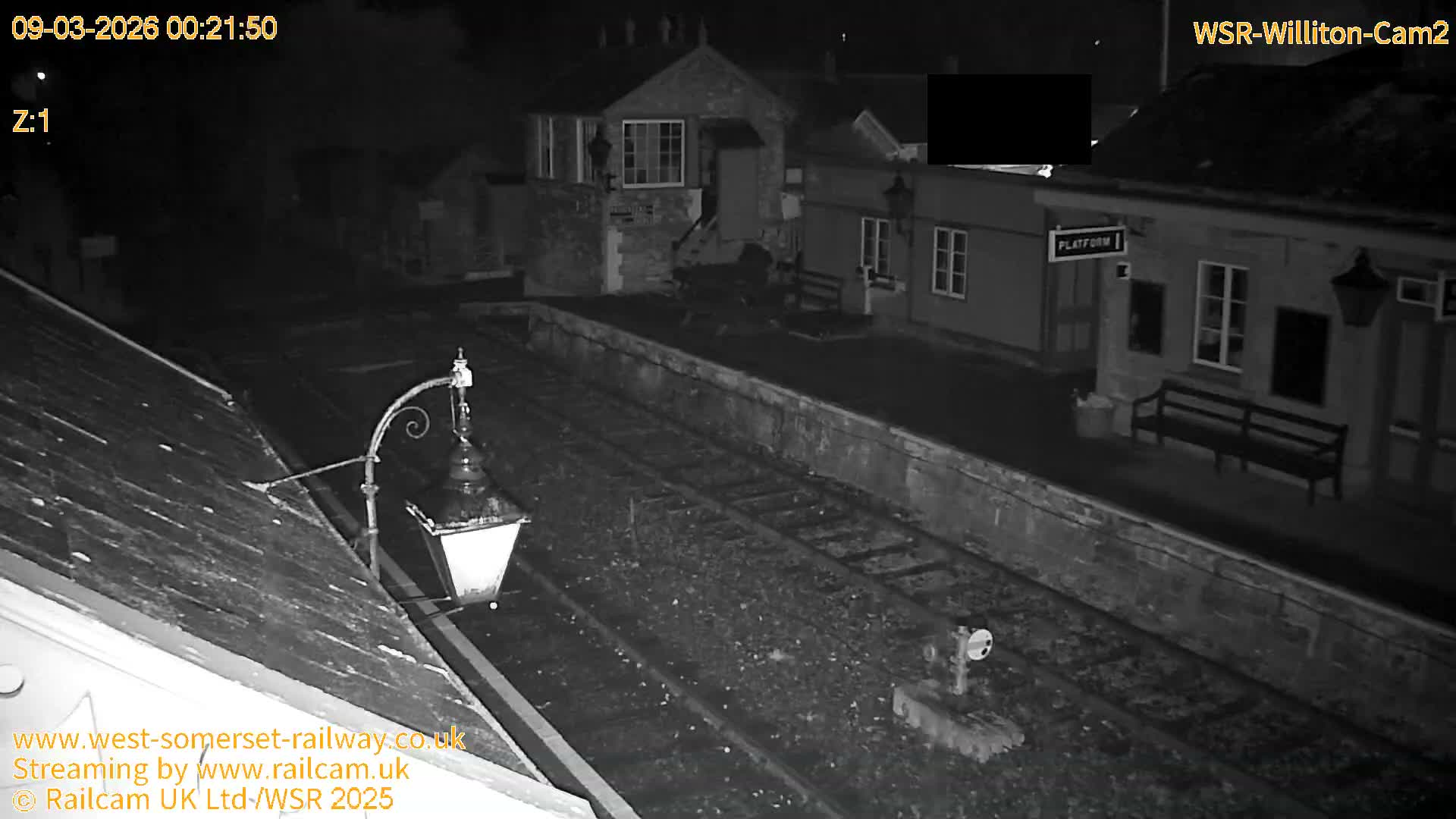 West Somerset Railway Williton Station South Platform View Live Cam  - Somerset, South West, England, United Kingdom