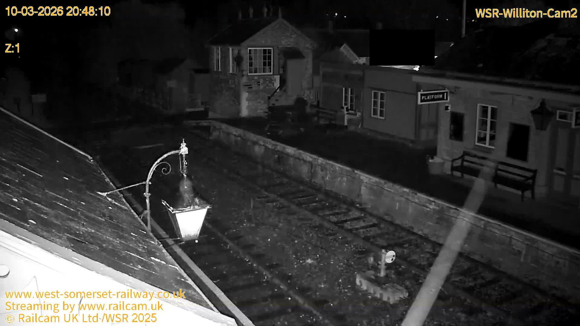 West Somerset Railway Williton Station South Platform View Live Cam  - Somerset, South West, England, United Kingdom