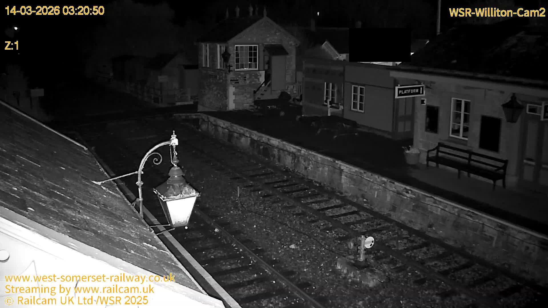 West Somerset Railway Williton Station South Platform View Live Cam  - Somerset, South West, England, United Kingdom