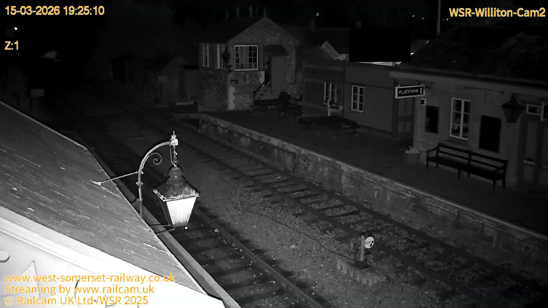 West Somerset Railway Williton Station South Platform View Live Cam  - Somerset, South West, England, United Kingdom