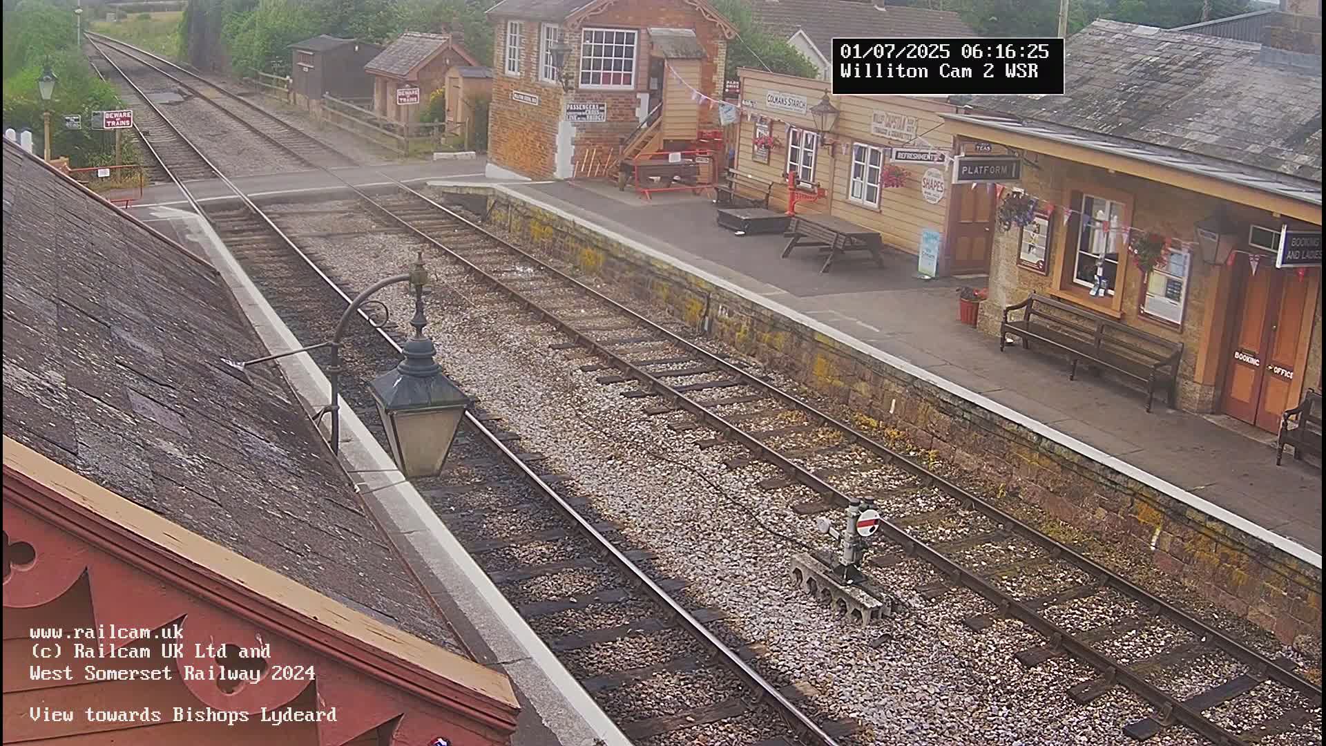 Peterborough, Nene Valley Railway- Orton Mere Station Live Cam -  City of Peterborough, Cambridgeshire, East, England, United Kingdom