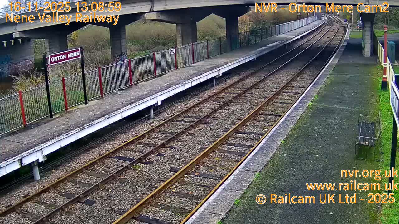 Peterborough, Nene Valley Railway- Orton Mere Station Live Cam -  City of Peterborough, Cambridgeshire, East, England, United Kingdom