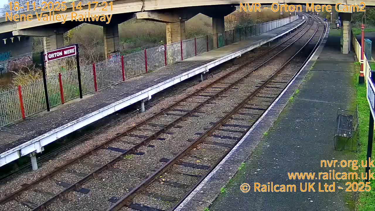 Peterborough, Nene Valley Railway- Orton Mere Station Live Cam -  City of Peterborough, Cambridgeshire, East, England, United Kingdom