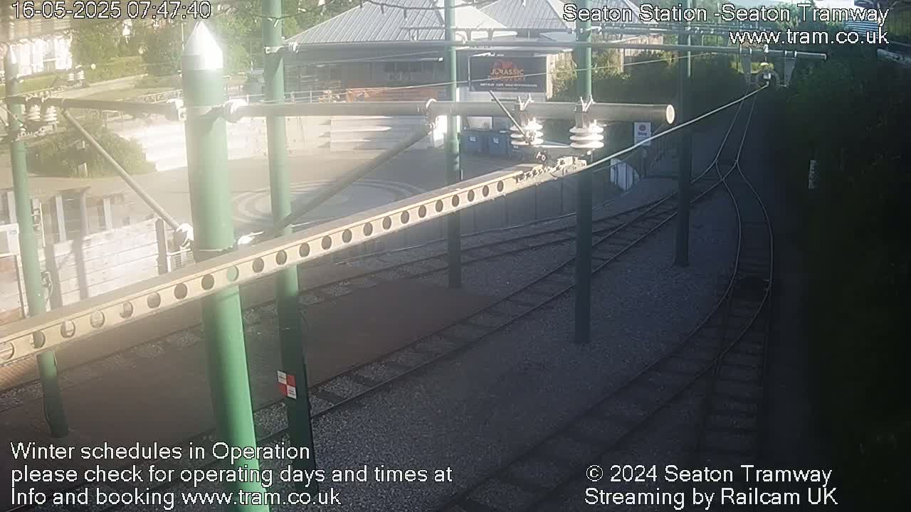 Seaton Tramway  Station Live Cam - East Devon, Devon, South West, England, United Kingdom