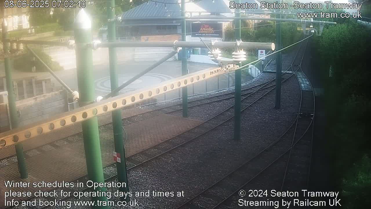 Seaton Tramway  Station Live Cam - East Devon, Devon, South West, England, United Kingdom