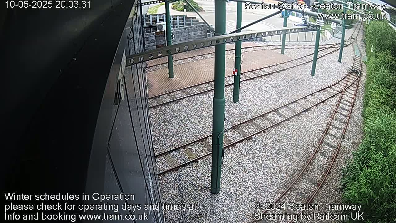 Seaton Tramway  Station Live Cam - East Devon, Devon, South West, England, United Kingdom