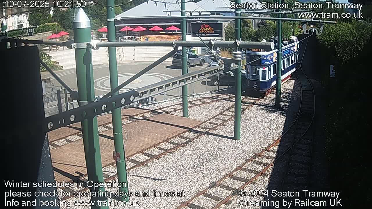 Seaton Tramway  Station Live Cam - East Devon, Devon, South West, England, United Kingdom