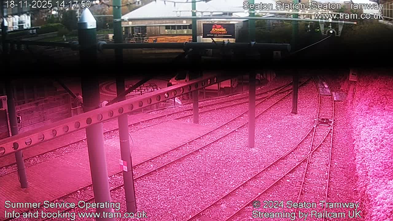 Seaton Tramway  Station Live Cam - East Devon, Devon, South West, England, United Kingdom