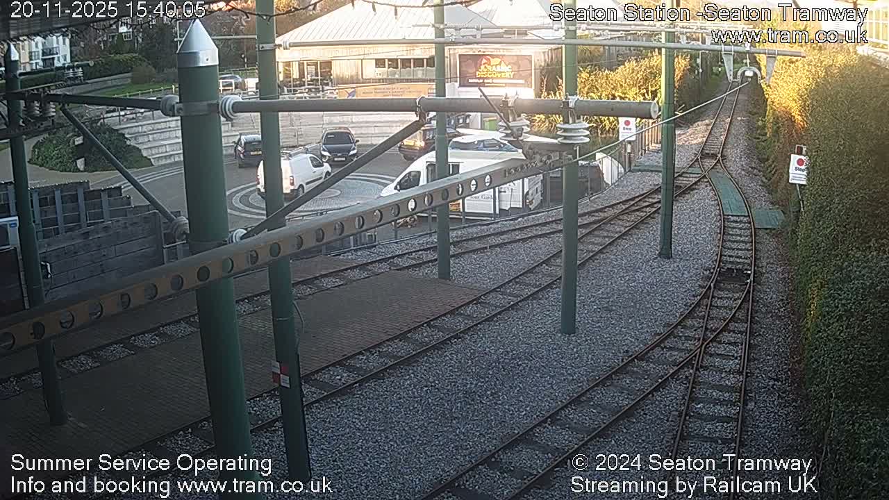 Seaton Tramway  Station Live Cam - East Devon, Devon, South West, England, United Kingdom
