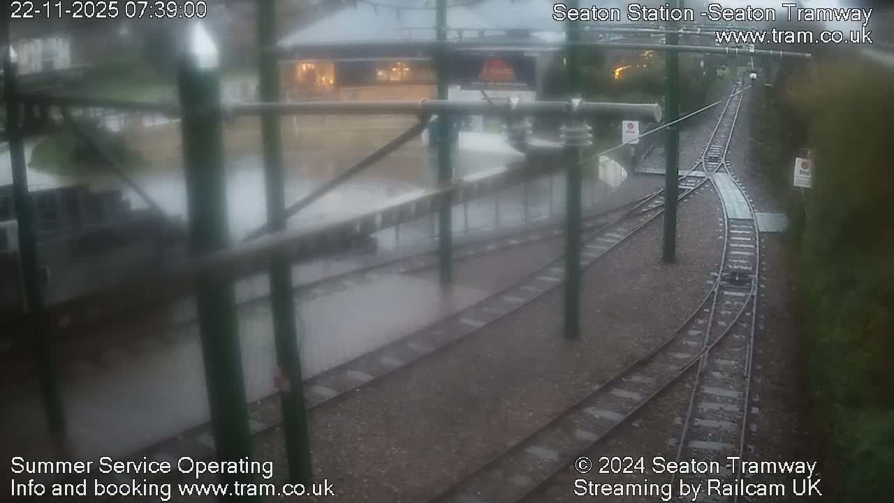 Seaton Tramway  Station Live Cam - East Devon, Devon, South West, England, United Kingdom