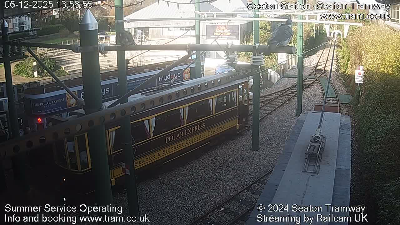 Seaton Tramway  Station Live Cam - East Devon, Devon, South West, England, United Kingdom