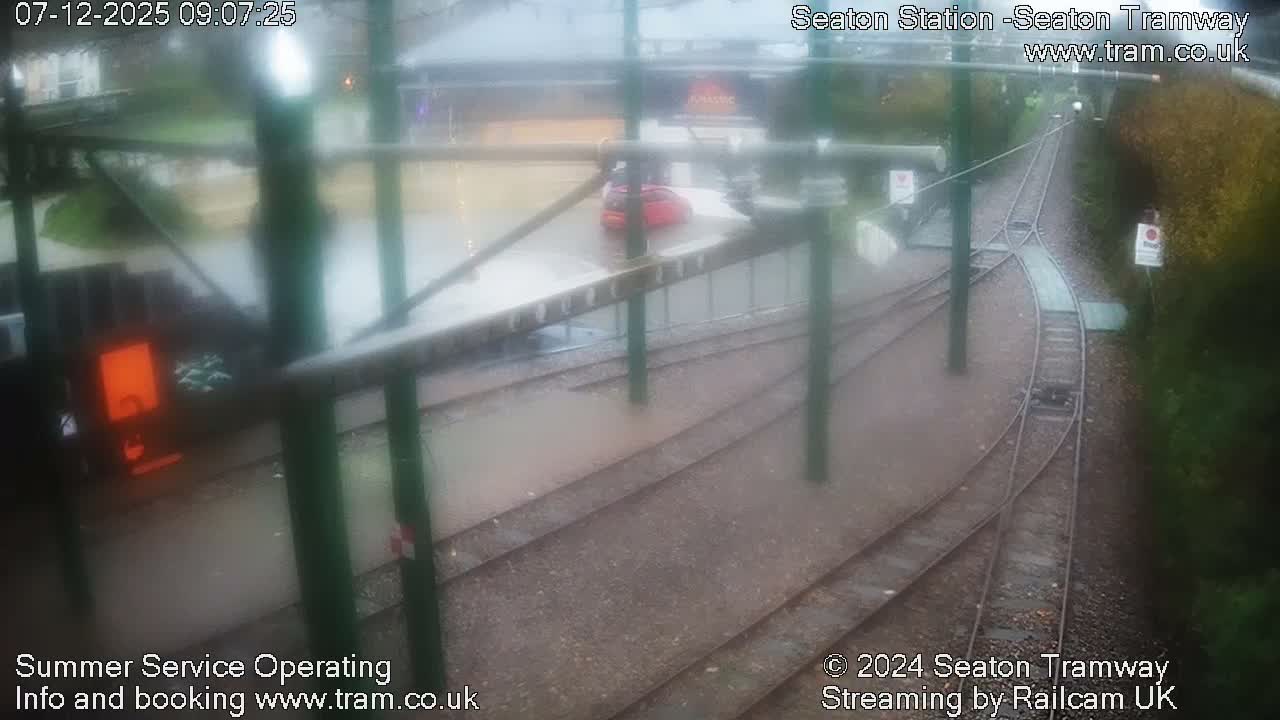 Seaton Tramway  Station Live Cam - East Devon, Devon, South West, England, United Kingdom