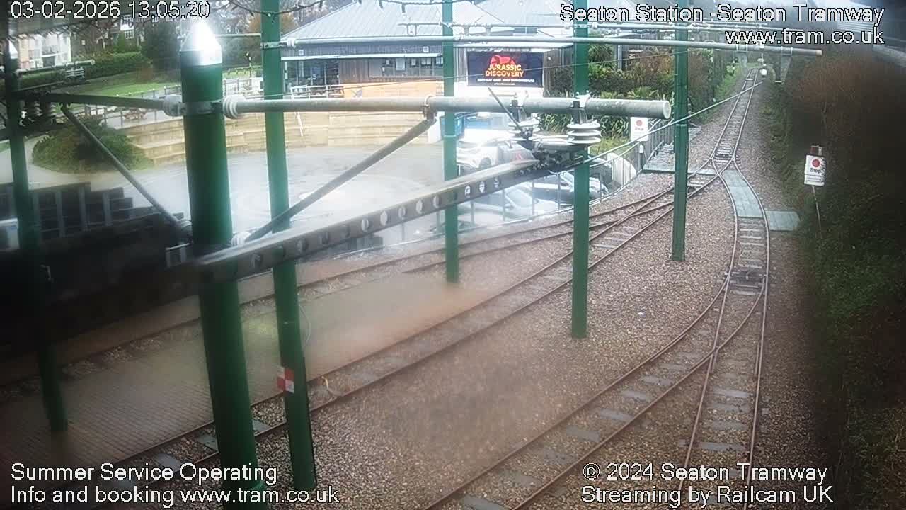 Seaton Tramway  Station Live Cam - East Devon, Devon, South West, England, United Kingdom