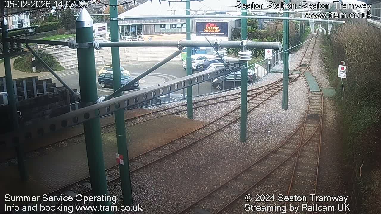 Seaton Tramway  Station Live Cam - East Devon, Devon, South West, England, United Kingdom