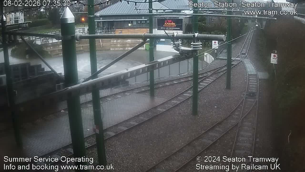 Seaton Tramway  Station Live Cam - East Devon, Devon, South West, England, United Kingdom