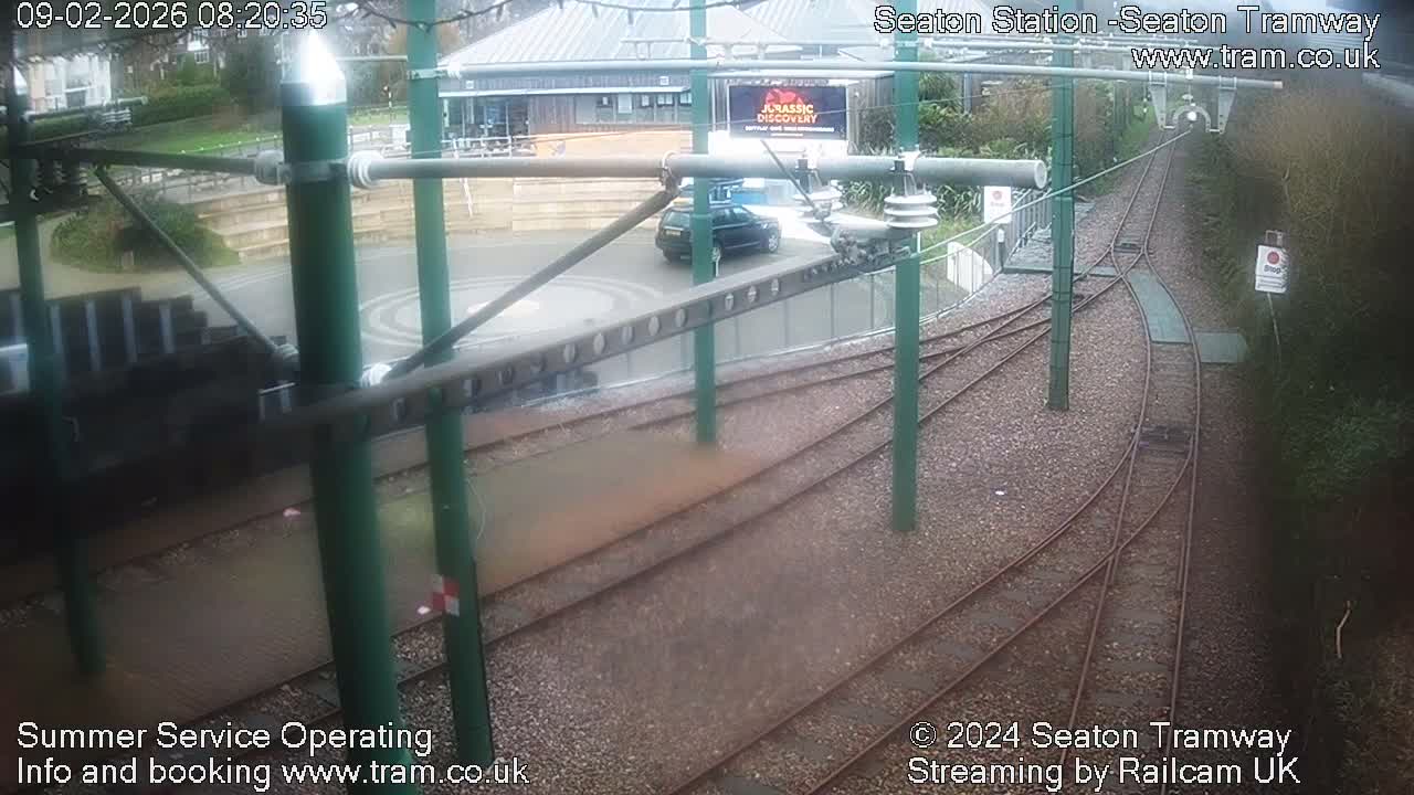 Seaton Tramway  Station Live Cam - East Devon, Devon, South West, England, United Kingdom