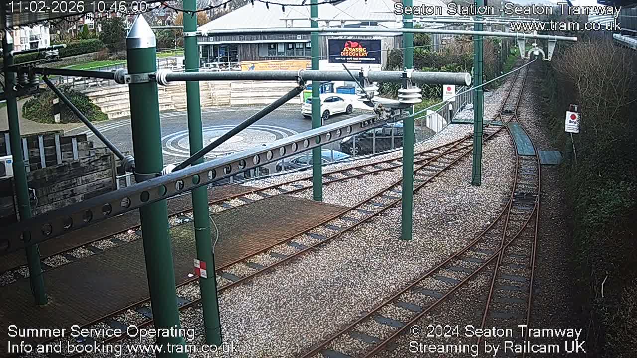 Seaton Tramway  Station Live Cam - East Devon, Devon, South West, England, United Kingdom