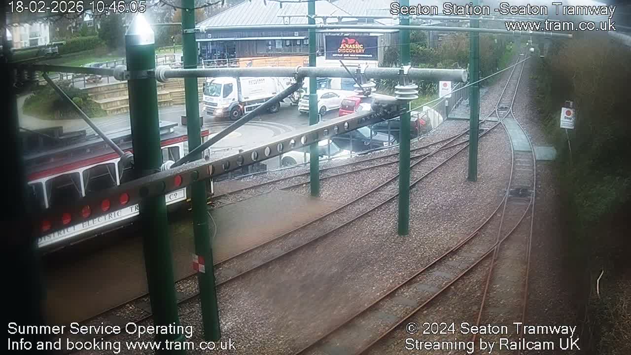 Seaton Tramway  Station Live Cam - East Devon, Devon, South West, England, United Kingdom