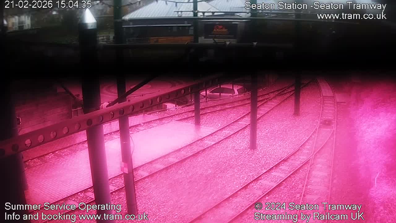 Seaton Tramway  Station Live Cam - East Devon, Devon, South West, England, United Kingdom