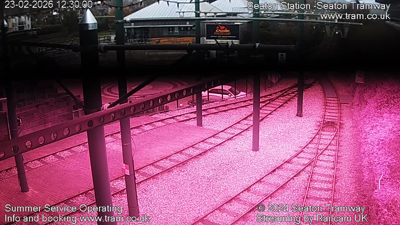 Seaton Tramway  Station Live Cam - East Devon, Devon, South West, England, United Kingdom