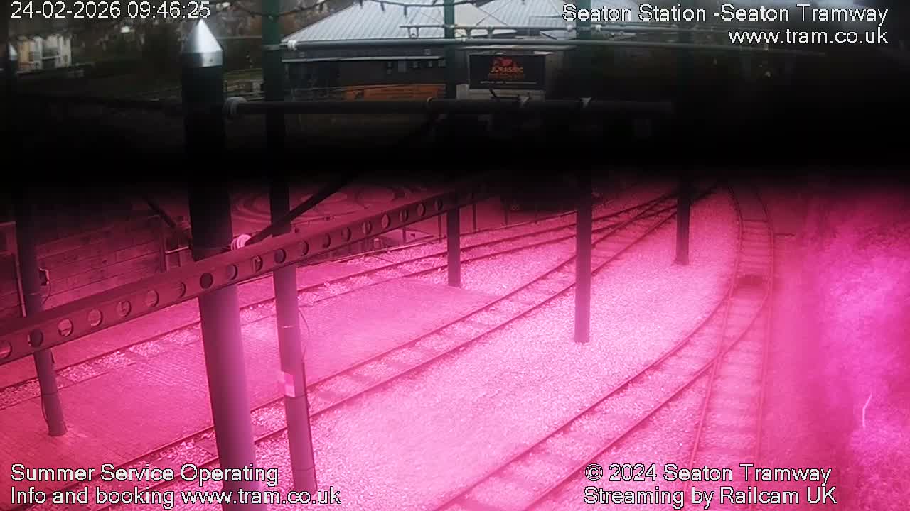 Seaton Tramway  Station Live Cam - East Devon, Devon, South West, England, United Kingdom