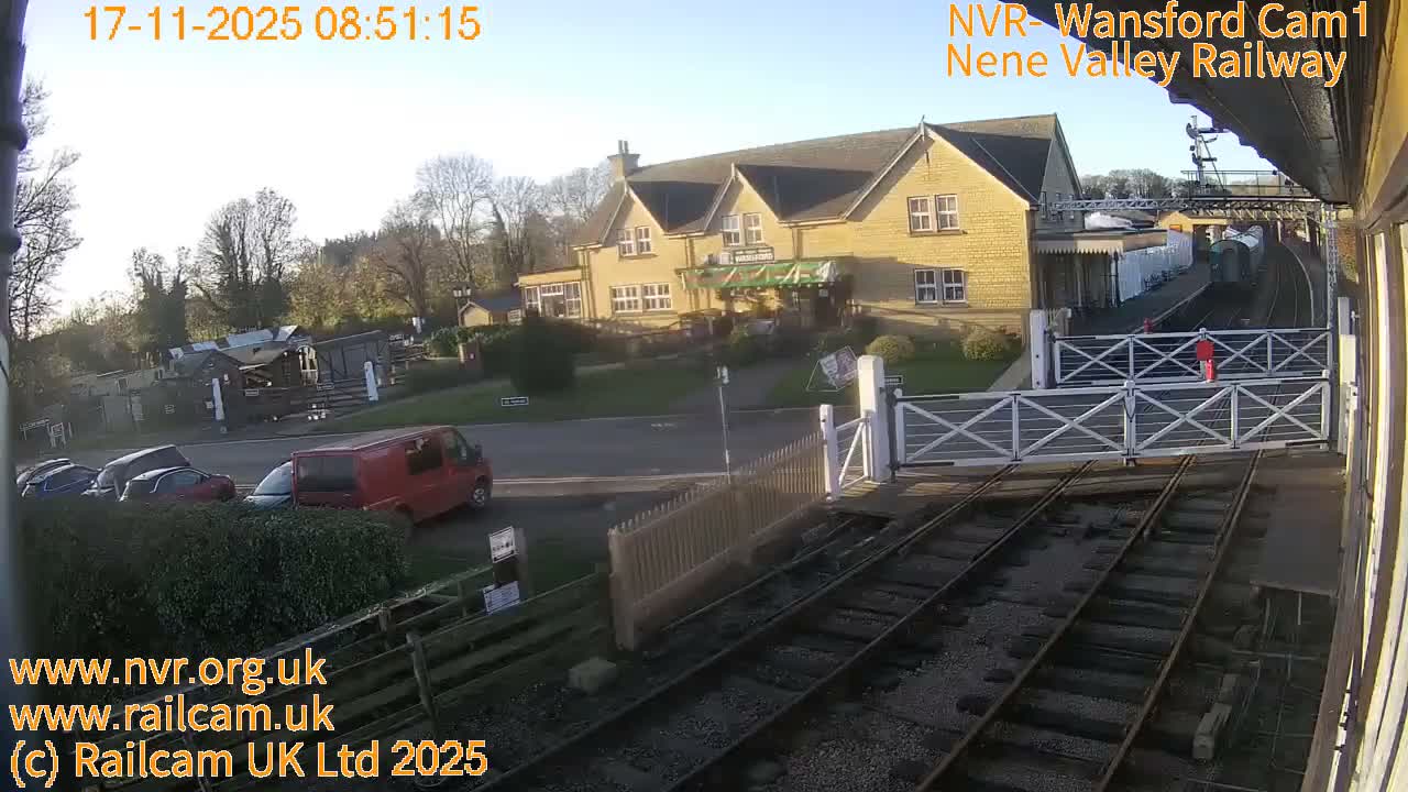 Peterborough, Nene Valley Railway, Wansford Station Live Cam - City of Peterborough, Cambridgeshire, East, England, United Kingdom