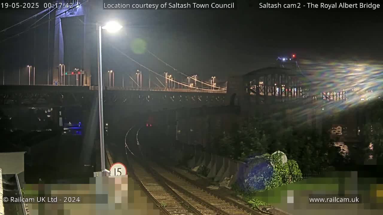 Saltash,  The Royal Albert Railway Bridge & Tamar Bridge / River Live Cam - Cornwall, South West, England, United Kingdom