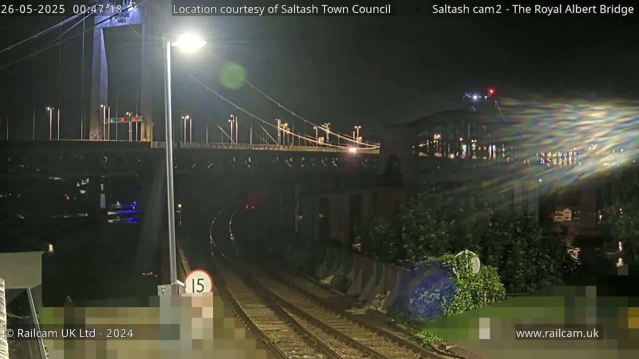 Saltash,  The Royal Albert Railway Bridge & Tamar Bridge / River Live Cam - Cornwall, South West, England, United Kingdom