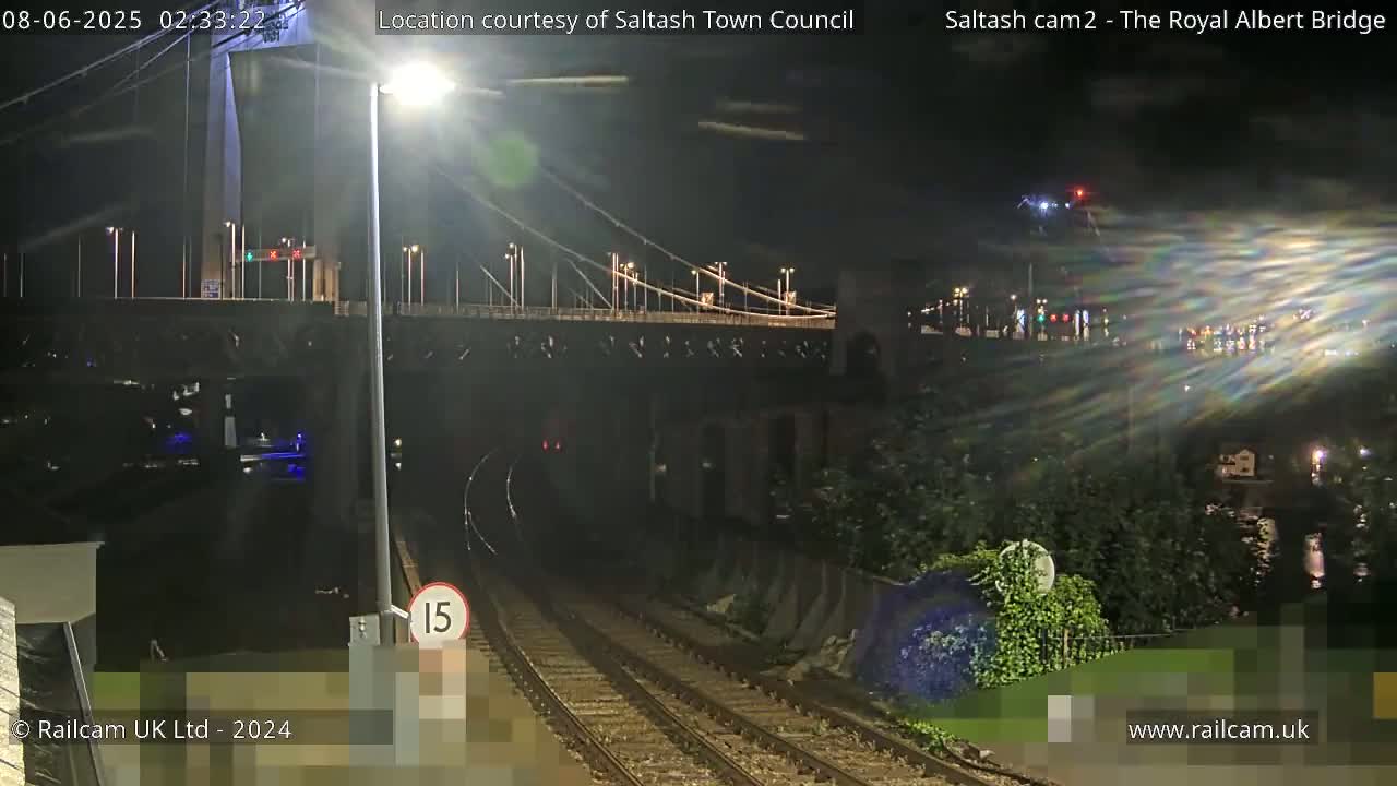 Saltash,  The Royal Albert Railway Bridge & Tamar Bridge / River Live Cam - Cornwall, South West, England, United Kingdom