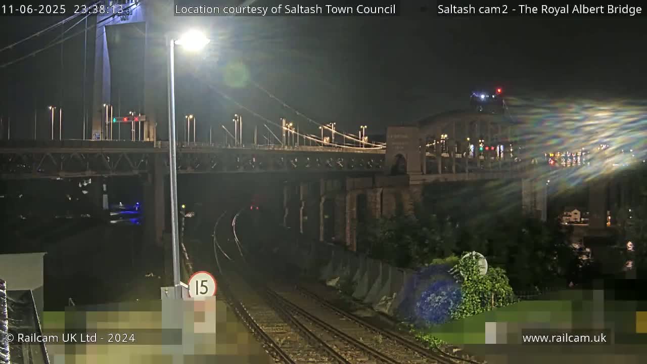 Saltash,  The Royal Albert Railway Bridge & Tamar Bridge / River Live Cam - Cornwall, South West, England, United Kingdom