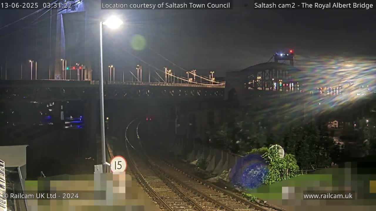 Saltash,  The Royal Albert Railway Bridge & Tamar Bridge / River Live Cam - Cornwall, South West, England, United Kingdom
