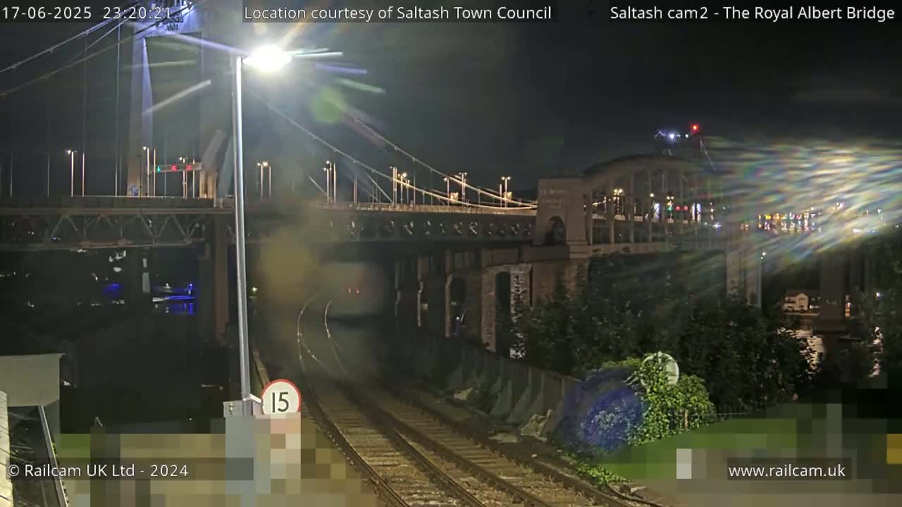 Saltash,  The Royal Albert Railway Bridge & Tamar Bridge / River Live Cam - Cornwall, South West, England, United Kingdom