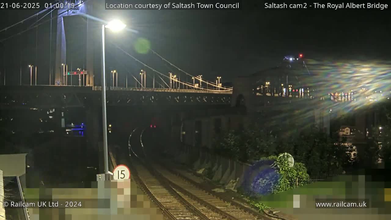 Saltash,  The Royal Albert Railway Bridge & Tamar Bridge / River Live Cam - Cornwall, South West, England, United Kingdom