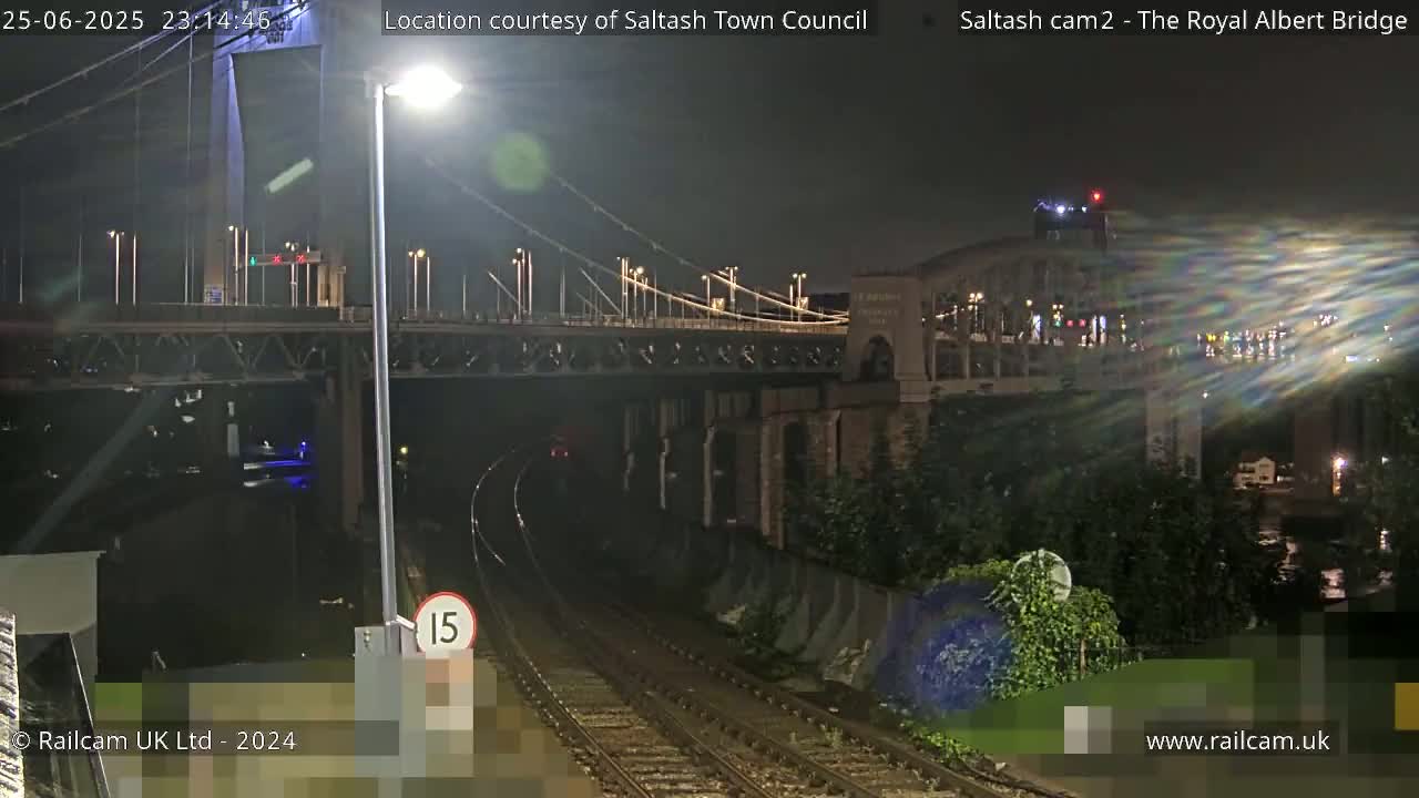 Saltash,  The Royal Albert Railway Bridge & Tamar Bridge / River Live Cam - Cornwall, South West, England, United Kingdom